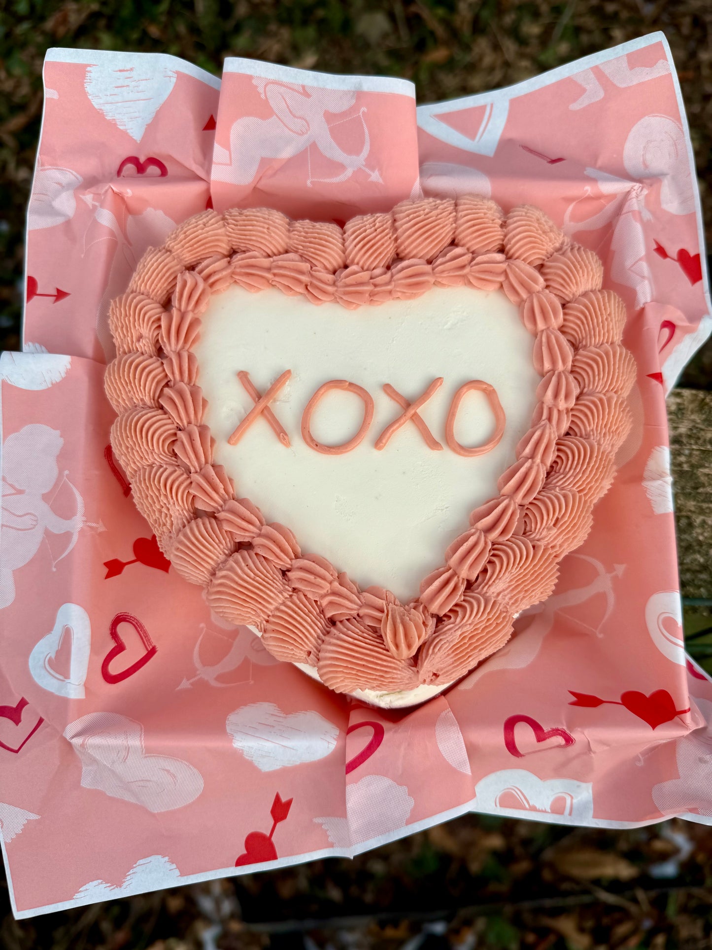Organic Heart Cake- 6 inch
