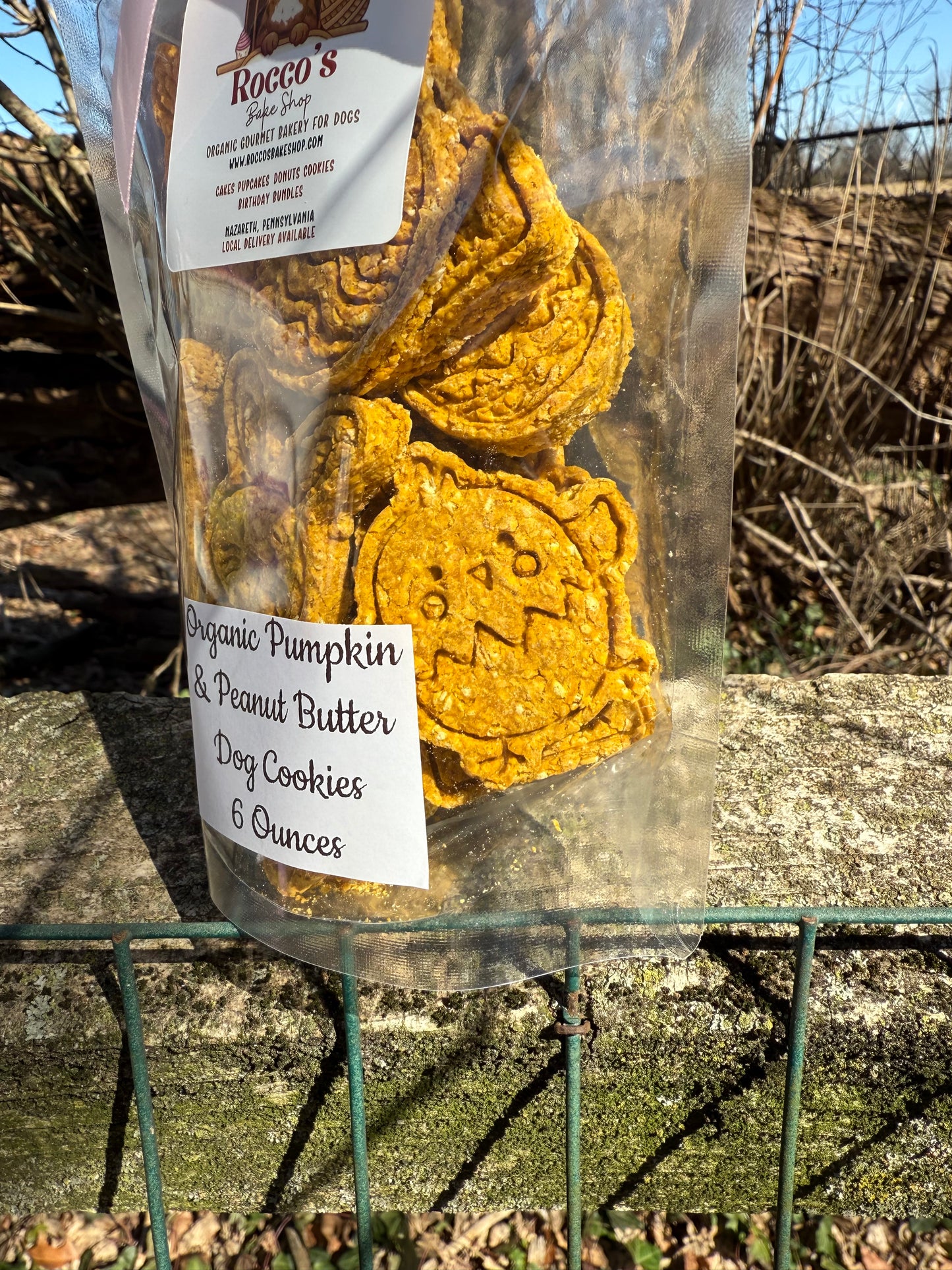 Organic Easter Pumpkin & PB cookies- 6 ounces