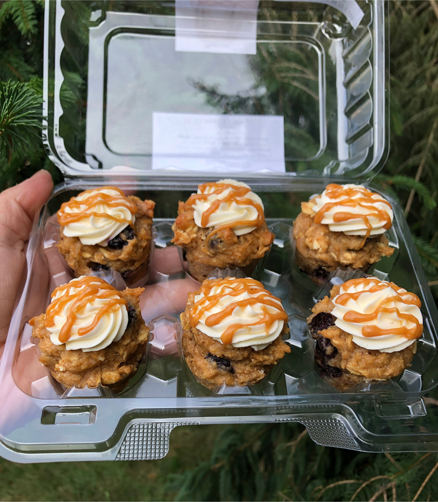 Organic Blueberry & Peanut Butter Mini Pupcakes- 6 Pack (Local Delivery Only)